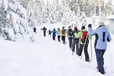 Schneeschuhwandern im Golgebirge