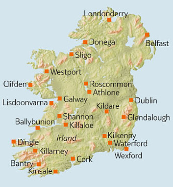 Irland Karte