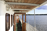 An Bord historischer Schiffe auf dem Göta Kanal